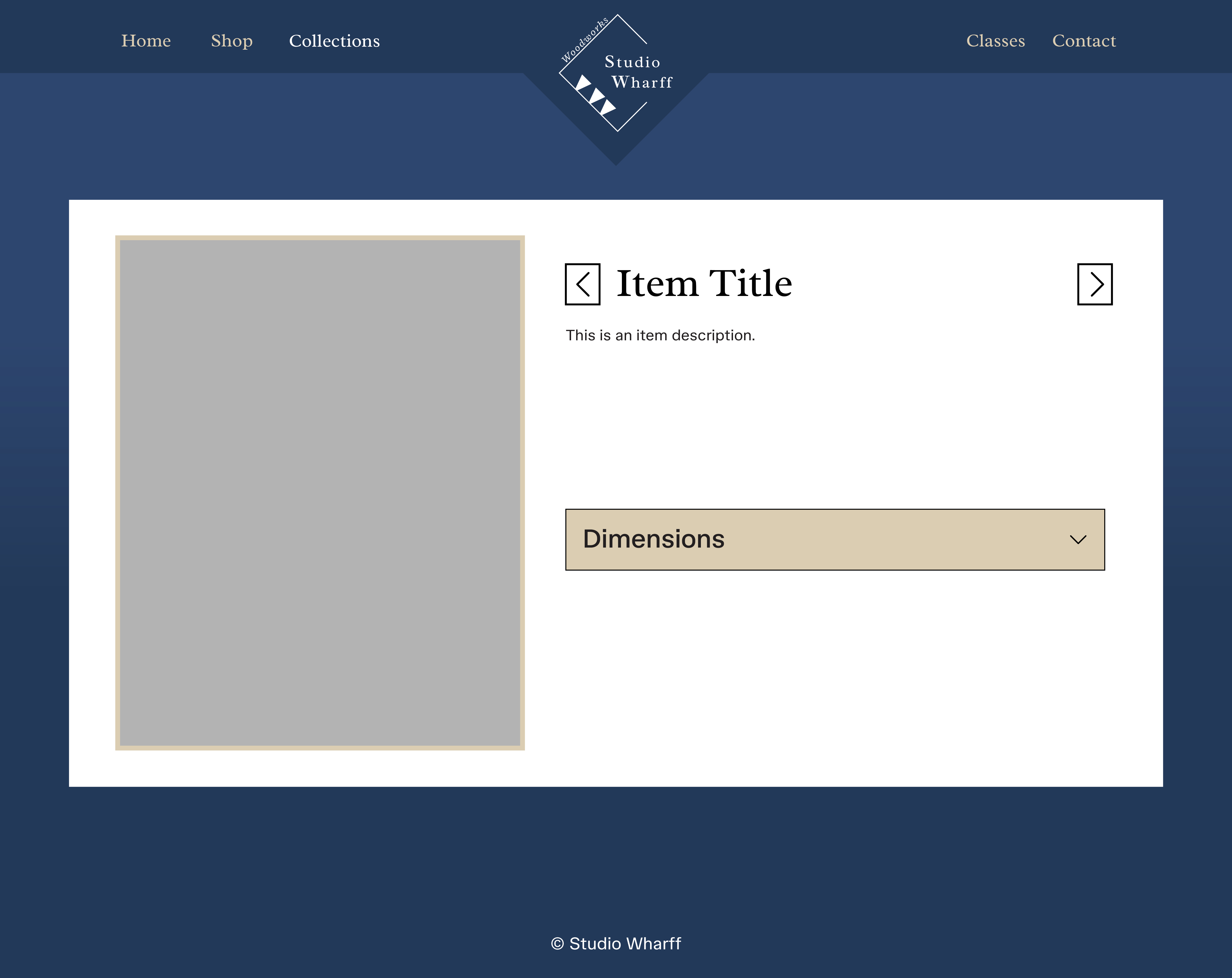 Studio Wharff Collections Sub-page